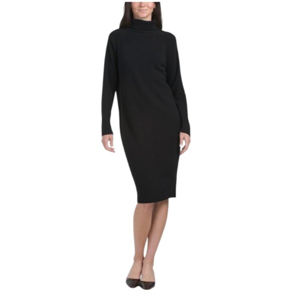 NAADAM Cashmere Luxe Turtleneck Midi Dress - Picture 1 of 2